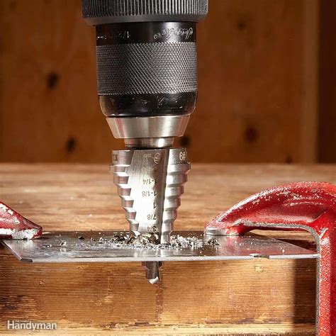 drilling a hole in sheet metal|keep drill straight when drilling.